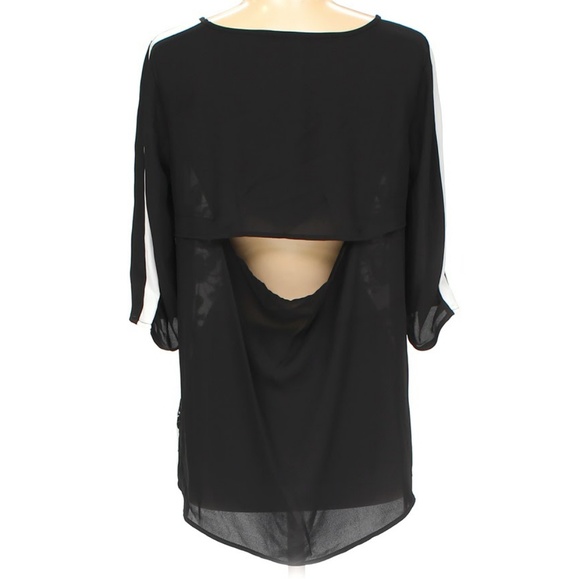 Kensie Abstract Digital Floral Printed Blouse NWT - Picture 3 of 7